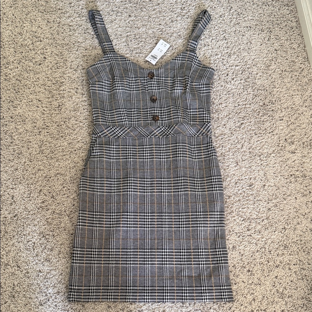 Abercrombie & Fitch Plaid Sleeveless Dress